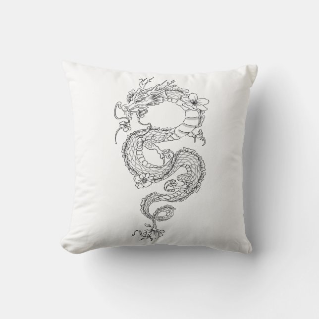 Dragon Throw Pillow (Front)