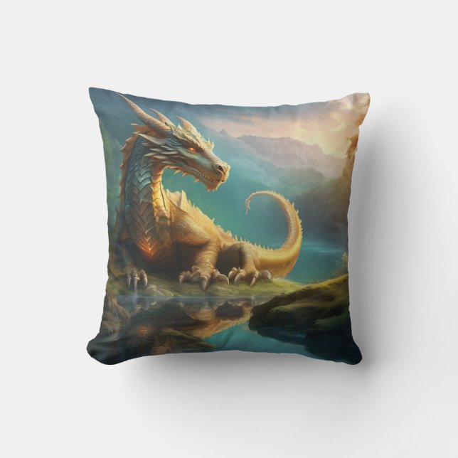 Dragon  throw pillow (Front)