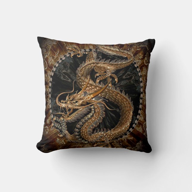 Dragon Throw Pillow (Front)