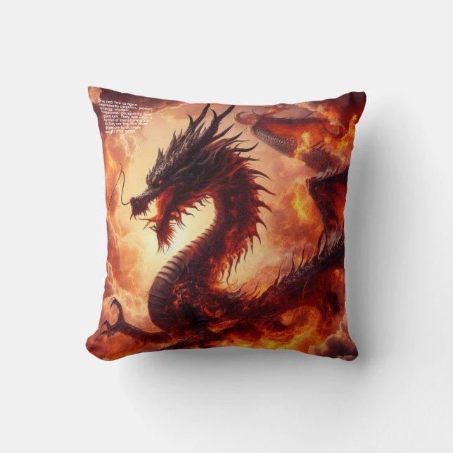 Dragon Throw Pillow (Front)