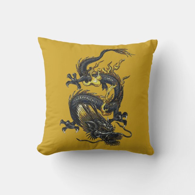 Dragon Throw Pillow (Front)