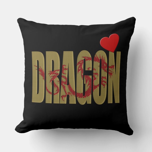 dragon throw pillow (Front)