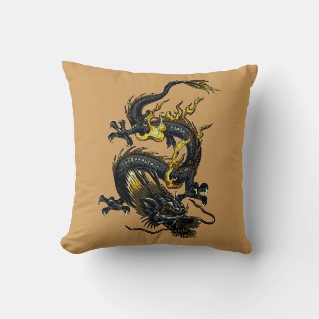 Dragon Throw Pillow (Front)