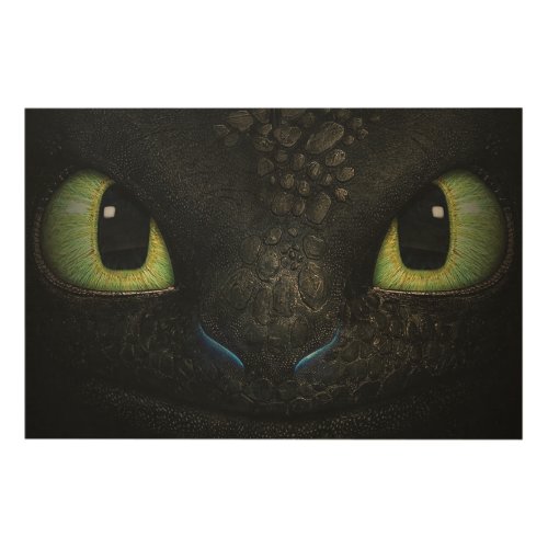 Dragon toothless 36x24 Wood Photo Print