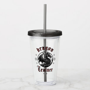 Dragon Trainer Fantasy Lizard Mythical Creature Acrylic Tumbler