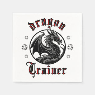 Dragon Trainer Fantasy Lizard Mythical Creature Napkins