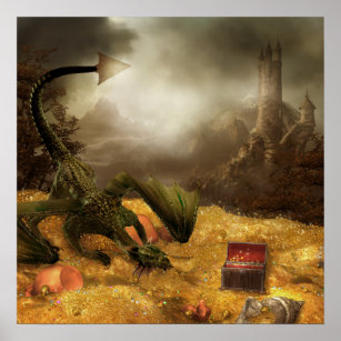 Dragon Treasure Poster
