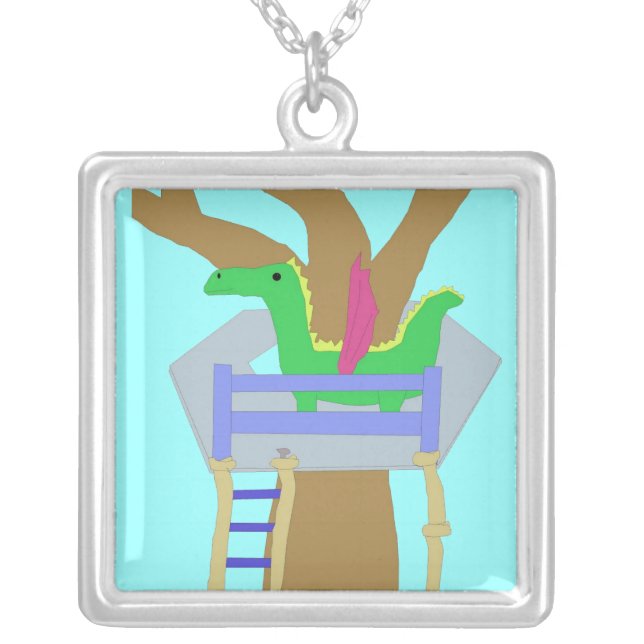 Dragon Treehouse necklace (Front)