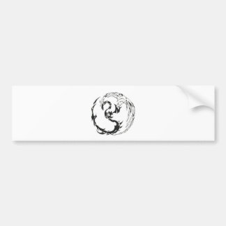 dragon tribal bumper sticker