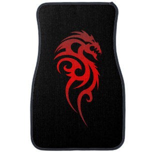 Dragon Tribal Symbol Car Mat