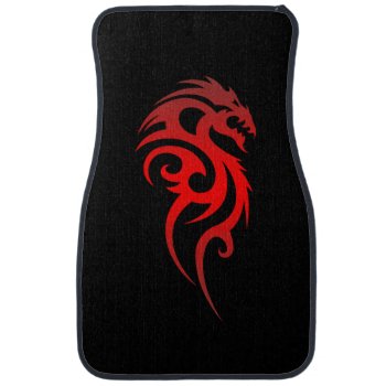 Dragon Tribal Symbol Car Mat by peculiardesign at Zazzle