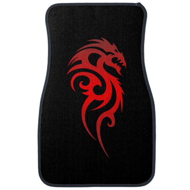 Dragon Tribal Symbol Car Mat (Front)