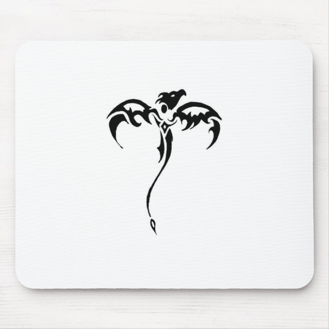 Dragon Tribal Tattoo Mouse Pad (Front)
