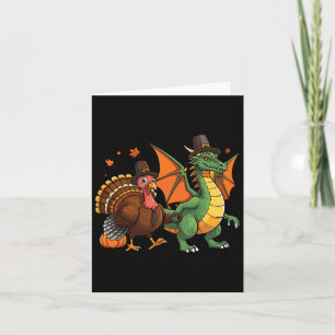 Dragon Turkey Pilgrim Thanksgiving Pumpkin Kids Bo Card