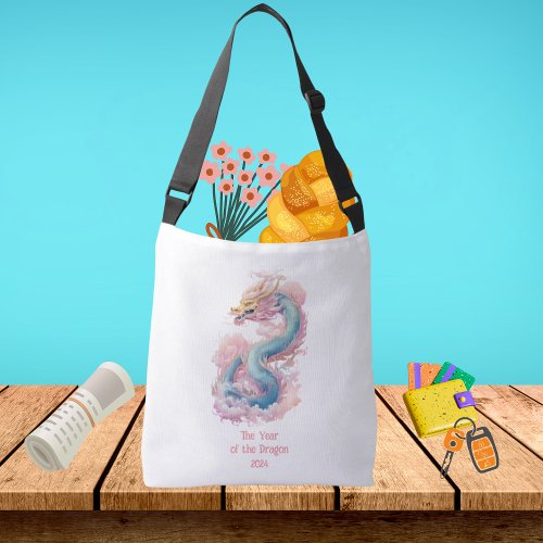 Dragon Typography Chinese Zodiac Stylish Modern Crossbody Bag
