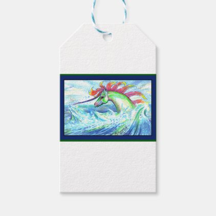 Dragon Unicorn Horse Pony Water Sea Ocean Cute Gift Tags