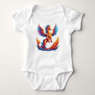 Dragon-Unicorn & Phoenix-Mermaid Baby Bodysuit