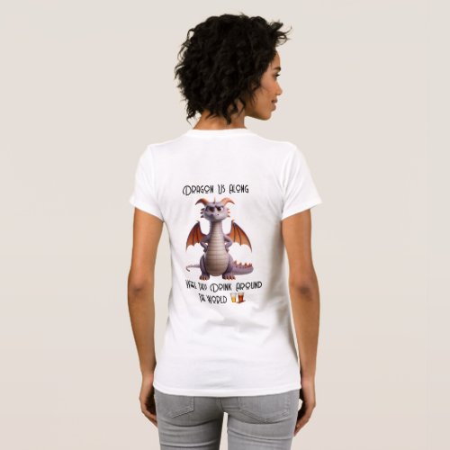 Dragon Us Along Basic can customize T_Shirt