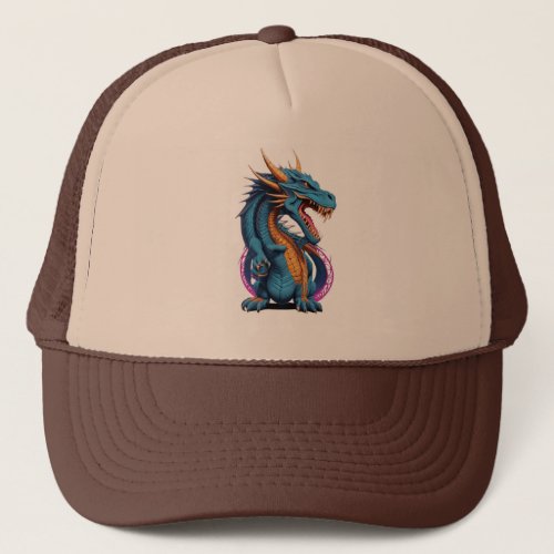 Dragon vector trucker hat