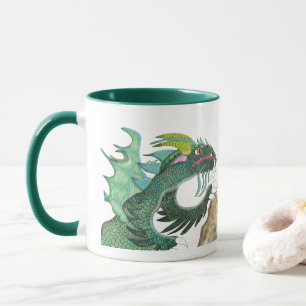 Dragon Veractus and Leslie the Inchworm Mug