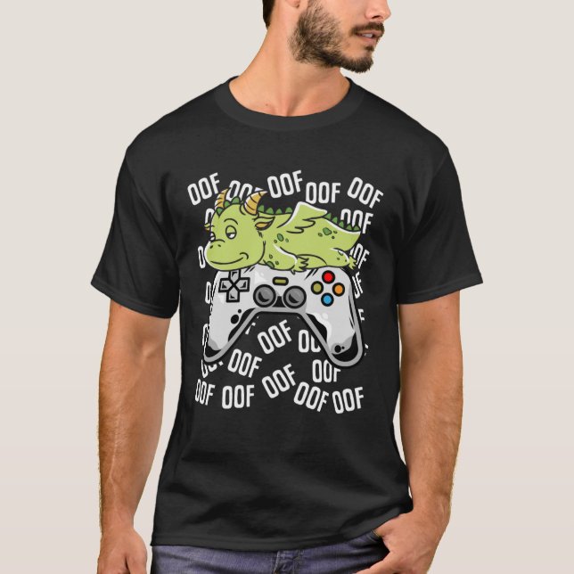 Dragon Video Game Noob Oof  Kids Boys Girls T-Shirt (Front)