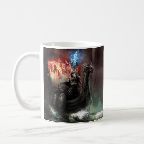 Dragon Viking Ship Classic Mug