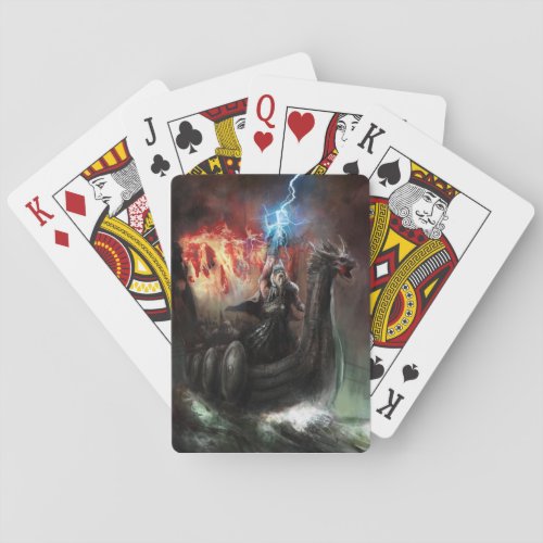 Dragon Viking Ship Playing Cards