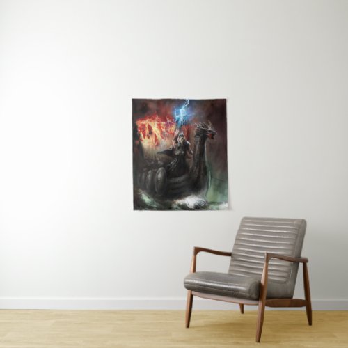 Dragon Viking Ship Small Wall Tapestry