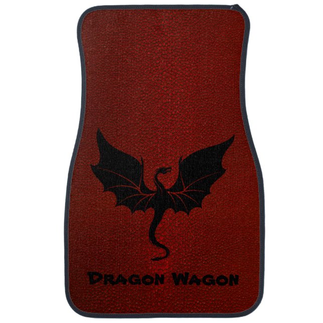 Dragon Wagon Fantasy or RPG Car Floor Mat (Front)