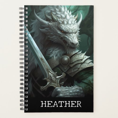 Dragon Warrior Fantasy Monogram  Planner