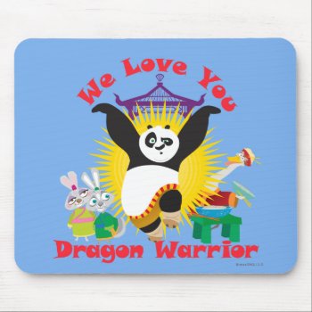 Dragon Warrior Love Mouse Pad by kungfupanda at Zazzle