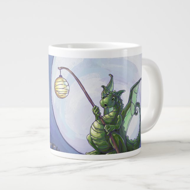 Dragon Watch Art Giant Coffee Mug (Front Right)