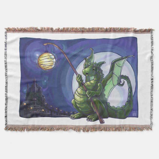 Dragon Watch Art Throw Blanket (Front)