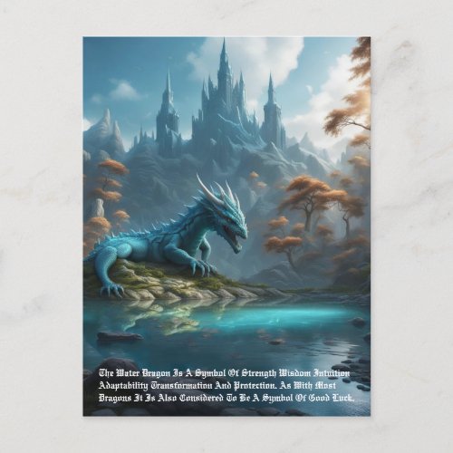 Dragon _ Water Postcard