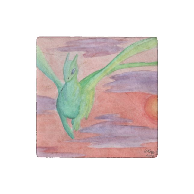 Dragon Watercolor magnet (Front)
