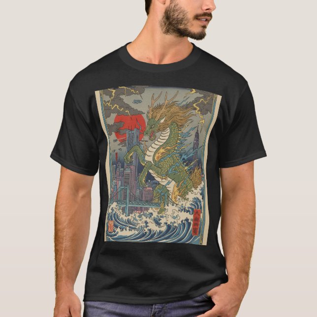 Dragon Waves T-Shirt (Front)