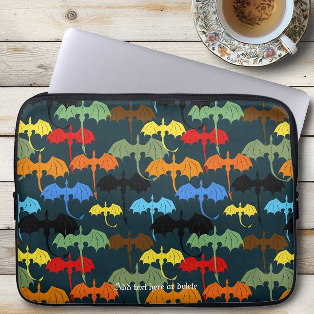  Dragon Wing Blue Flight Fantasy Laptop Sleeve (Creator Uploaded)