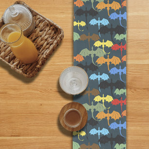  Dragon Wing Blue Flight Fantasy Medium Table Runner