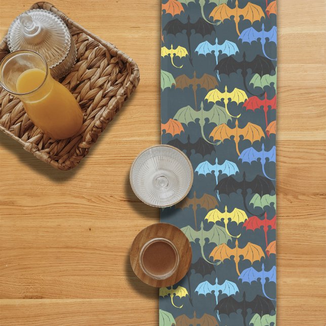  Dragon Wing Blue Flight Fantasy Medium Table Runner (Creator Uploaded)