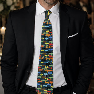 Dragon Wing Blue Flight Fantasy Neck Tie