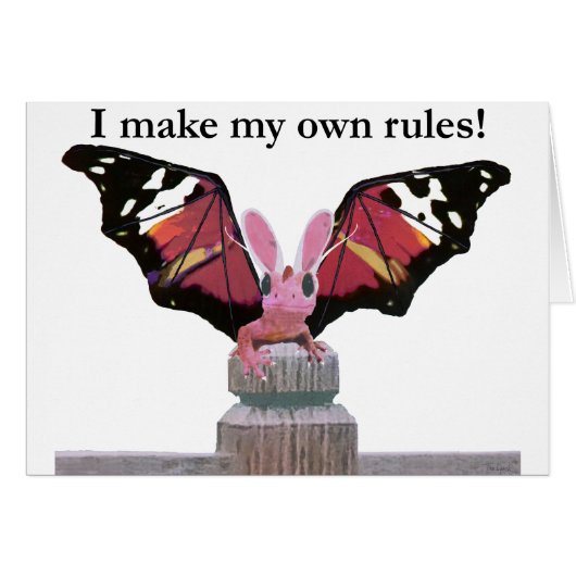 dragon with bunny ears cards (Front Horizontal)