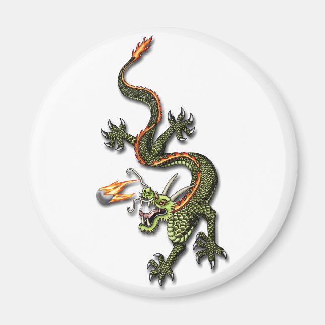 dragon with pearl magnet (Front)