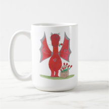 Dragon with Red Roses
