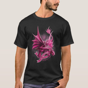 Dragon With Ribbon Breast Cancer Awareness T-Shirt