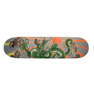 Dragon with Rising Sun 2 Skateboard Deck
