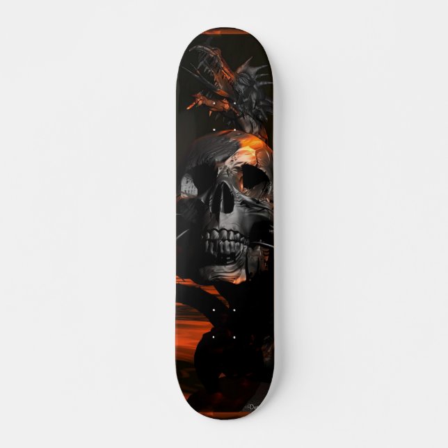 Dragon with Skull skateboard (Front)