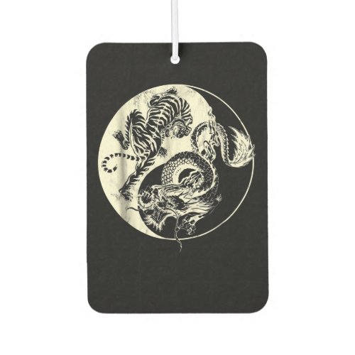 Dragon With Tiger Tattoo YIN And Yang Beast Fight Air Freshener