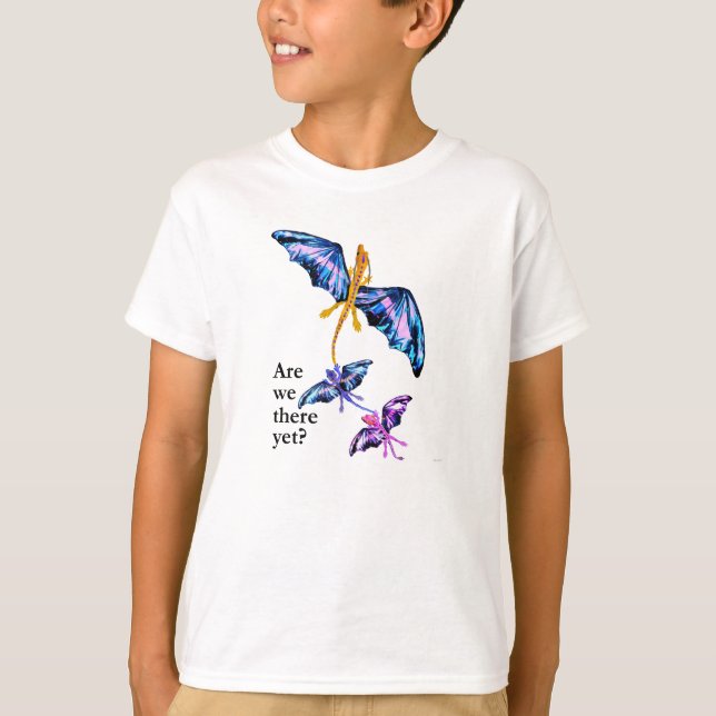 Dragon With Two Kids T-Shirt (Front)