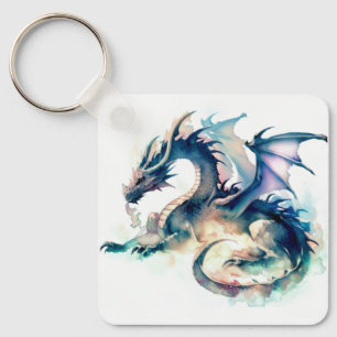 Dragon with wings keychain