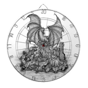 Dragon with Zombie Dart Board
